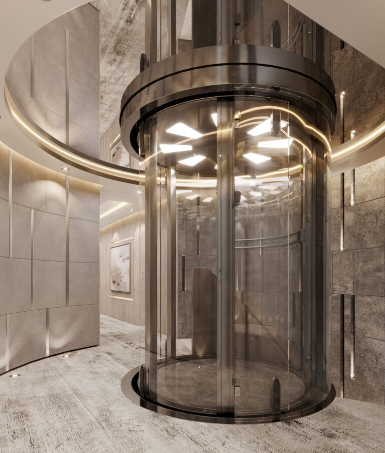 Main Lobby With Elevator