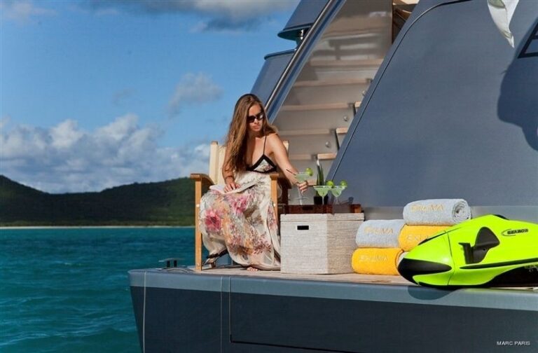 Swim Landing On Board Yacht EXUMA