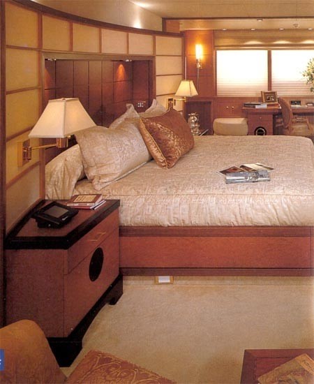 Main Master Cabin Aboard Yacht HERCULINA