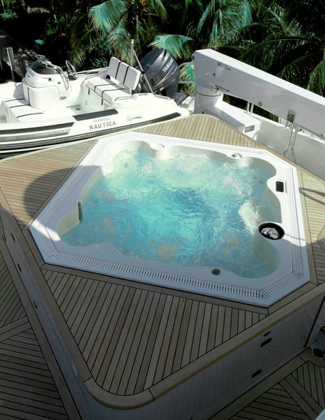 Jacuzzi Pool Aboard Yacht WHEELS