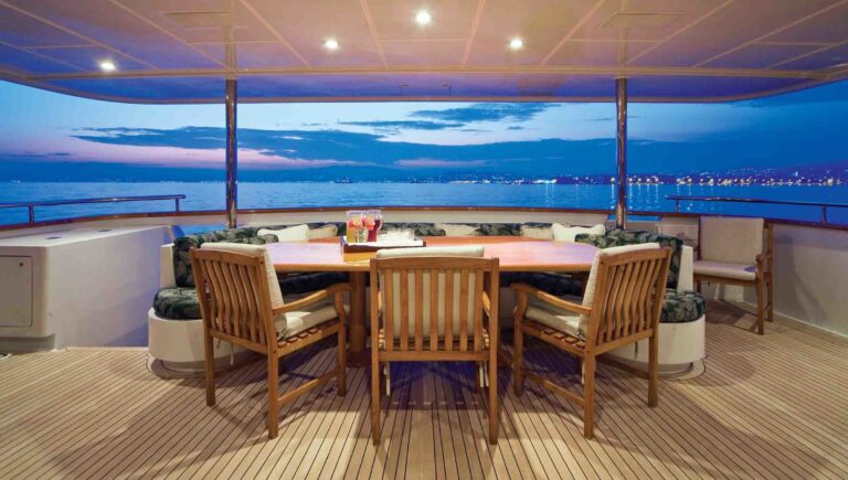 Premier Aft Deck Aboard Yacht ONE MORE TOY