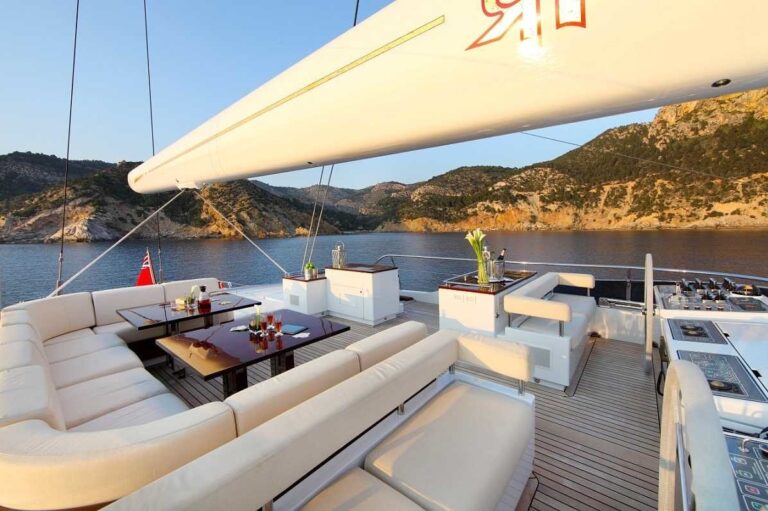 Sun Deck On Board Yacht PRANA