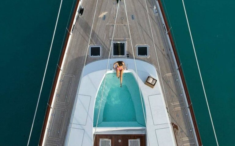 Jacuzzi Pool Aboard Yacht PRANA