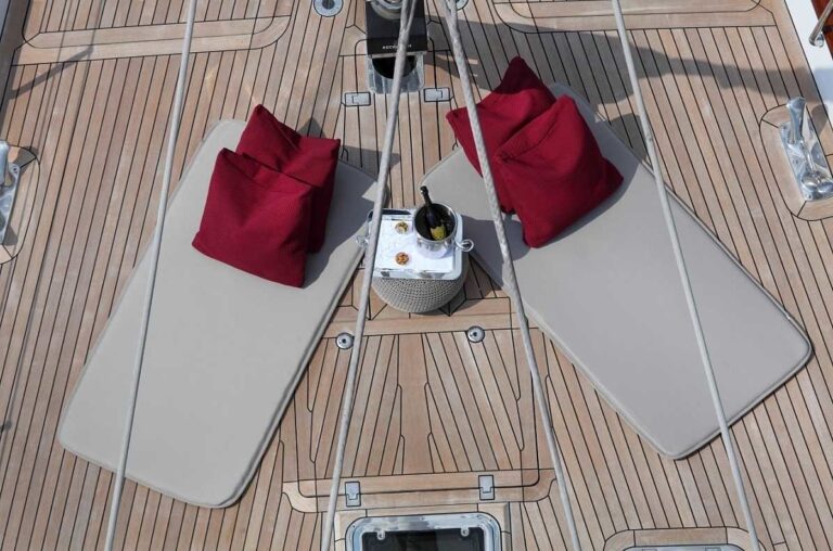 Deck Mattress On Board Yacht PRANA