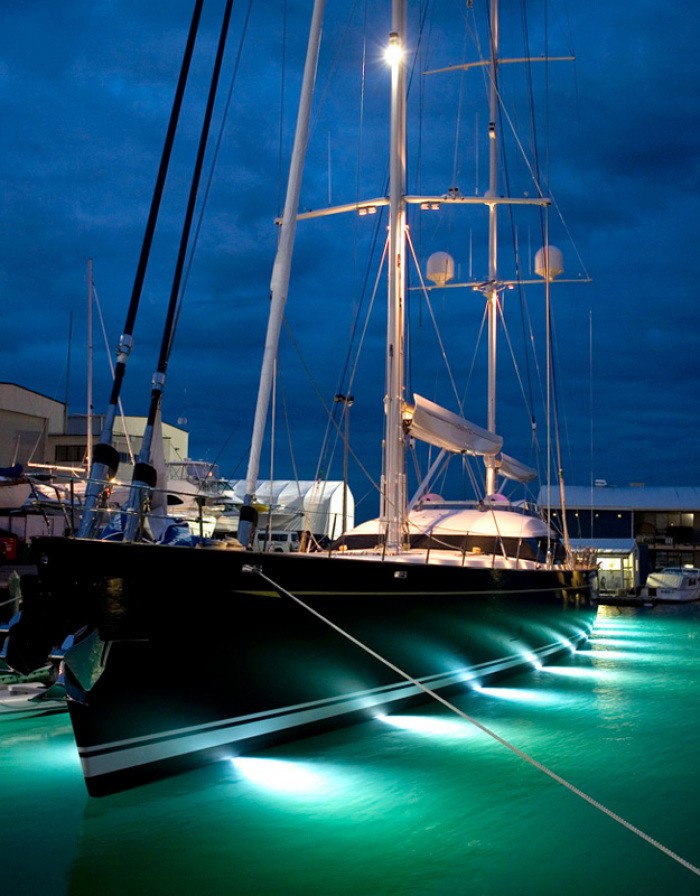 Under Water Lighting On Board Yacht Q