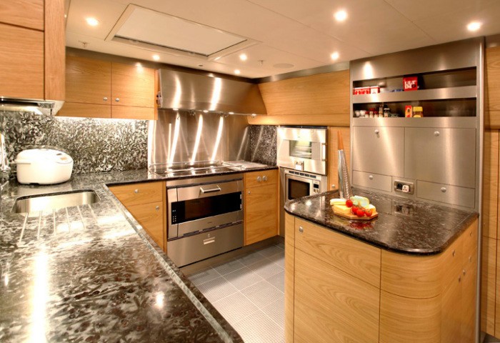 Ship's Galley On Yacht Q