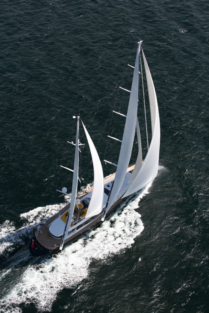 From Above Aspect On Yacht Q