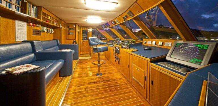 Wheel House On Yacht BIG EAGLE