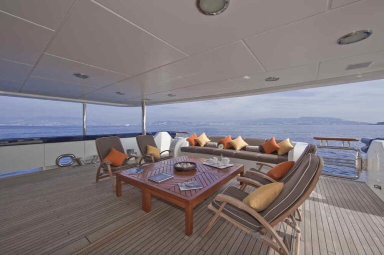 Lower Deck On Yacht DEJA TOO