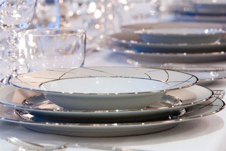 luxurious china place setting