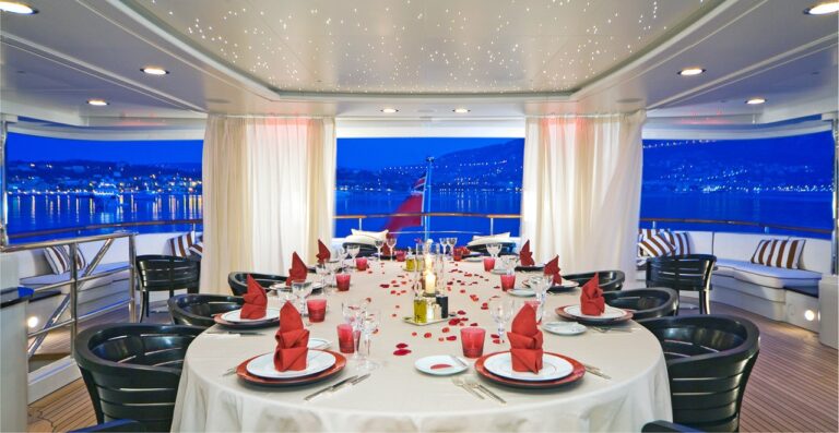 External Eating/dining On Yacht LATITUDE