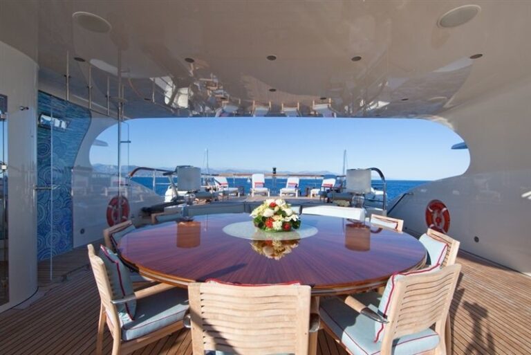 Sun Deck Outdoor On Yacht LATITUDE