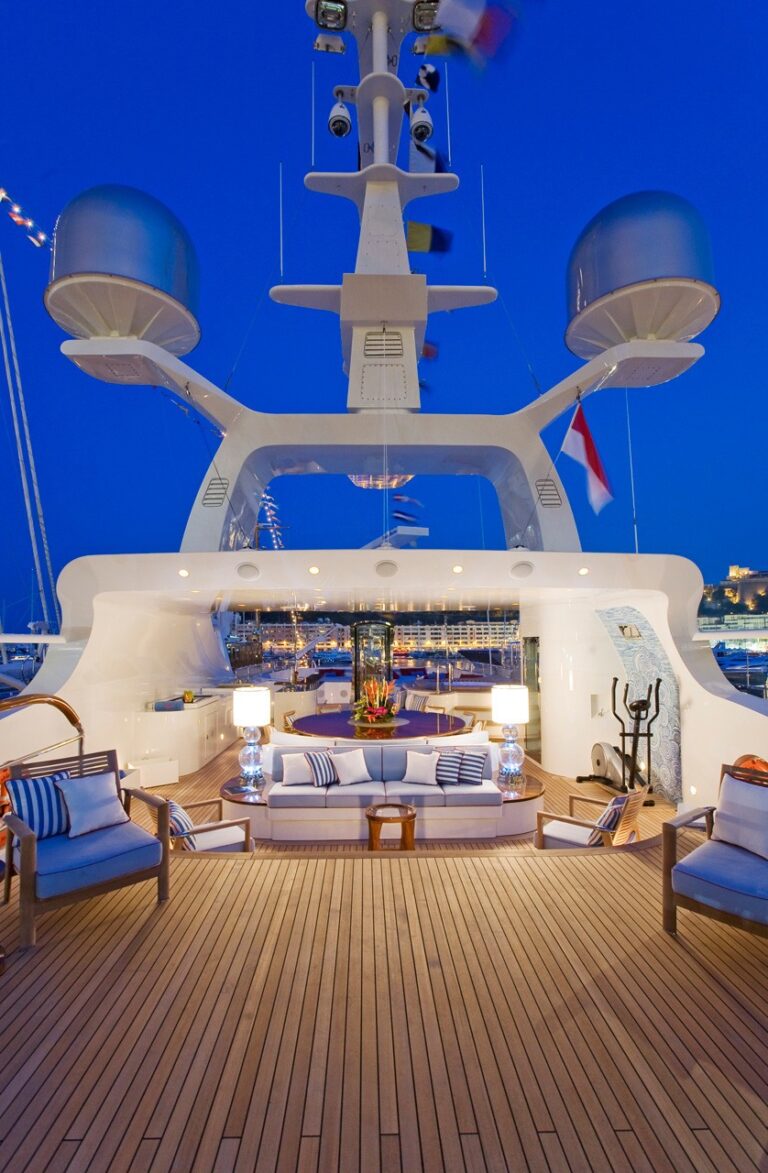 Sun Deck On Yacht LATITUDE