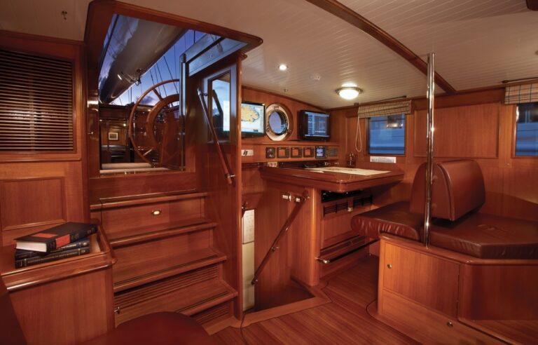 Aft Deck House On Board Yacht METEOR