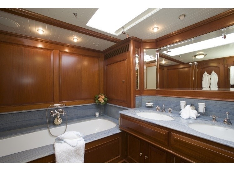 Main Master Bath On Board Yacht METEOR