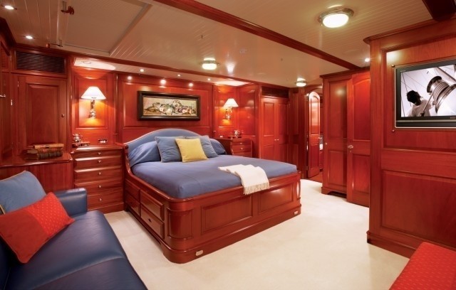 Main Master Cabin On Board Yacht METEOR