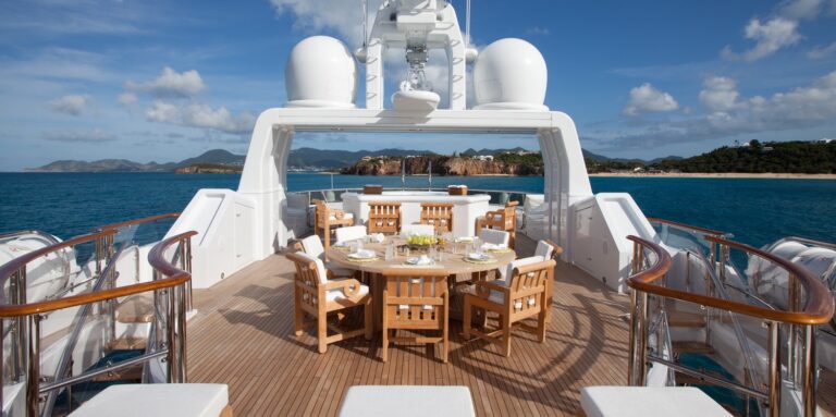 Sun Deck On Board Yacht SUNRISE