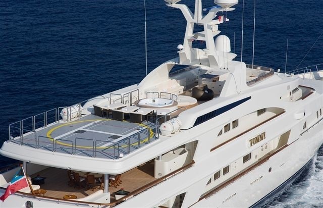 Aft: Yacht TOMMY's From Above Aspect Photograph