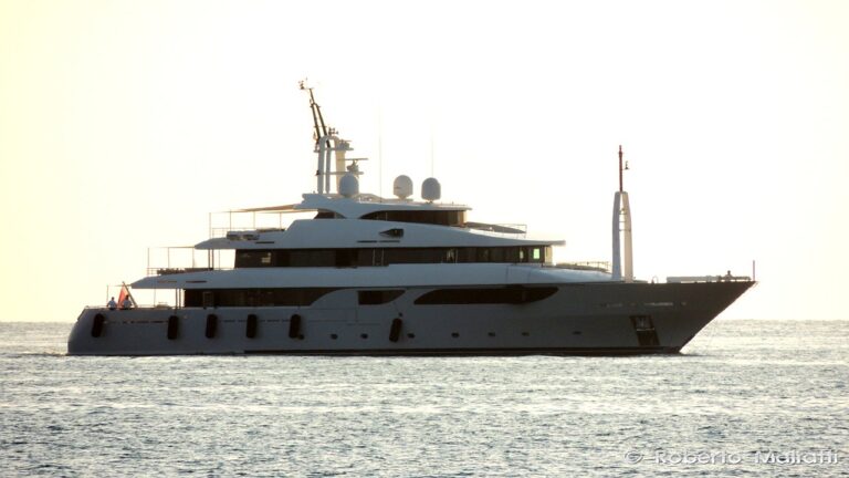 53m Rossi Navi superyacht SYNA (ex South) in Livorno, Italy - Photo by Roberto Malfatti