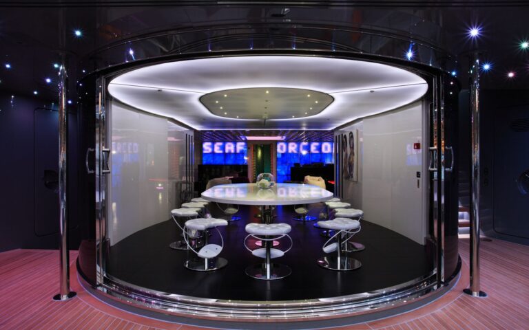 Inside External Eating/dining On Board Yacht SEA FORCE ONE