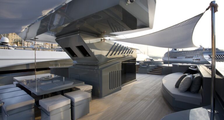 Sun Deck On Yacht SEA FORCE ONE