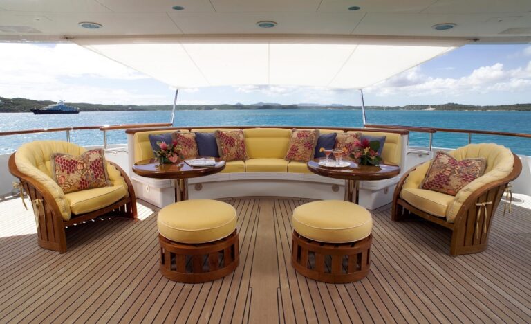 Premier Deck Aboard Yacht HUNTRESS II