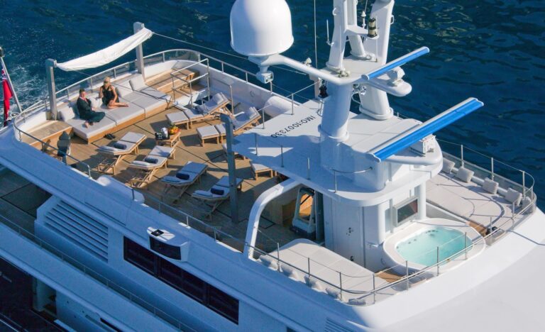 From Above Aspect Aboard Yacht MARIU