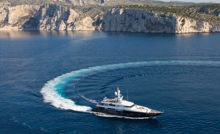 Changing Course On Yacht MARIU