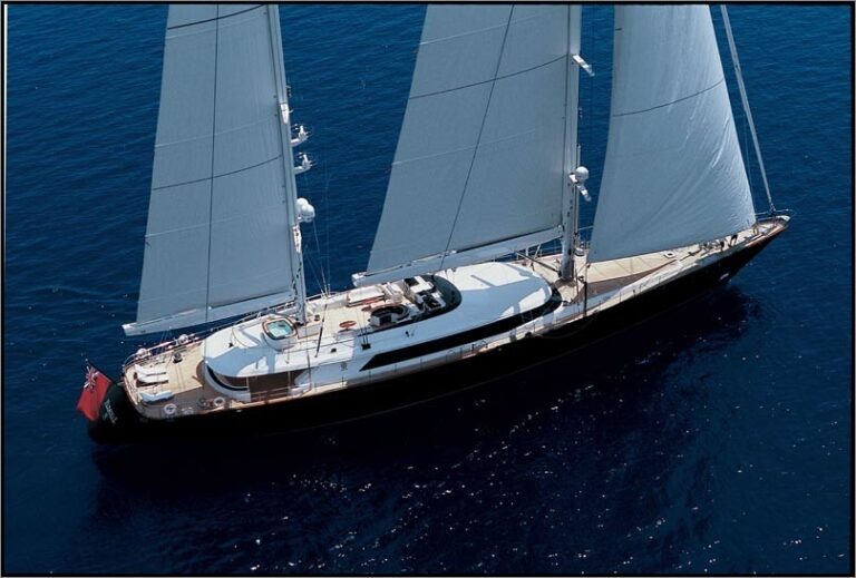 From Above Overview On Yacht PARSIFAL III