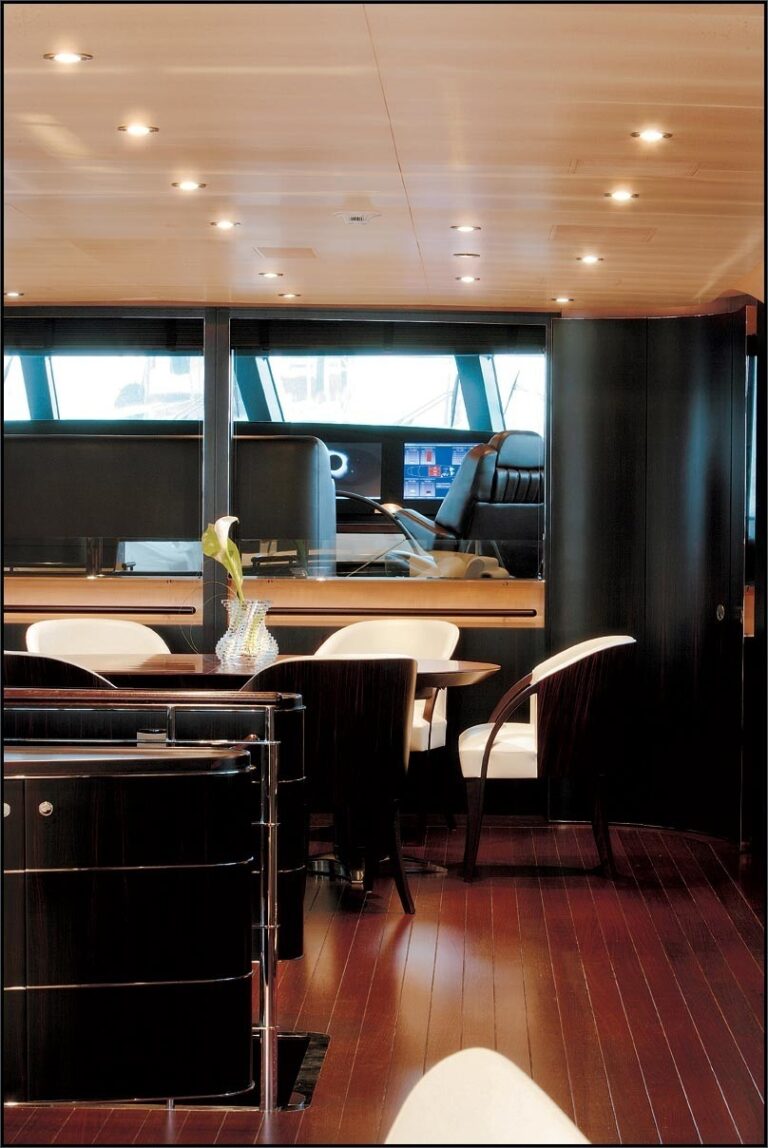 Close Up: Yacht PARSIFAL III's Saloon Pictured