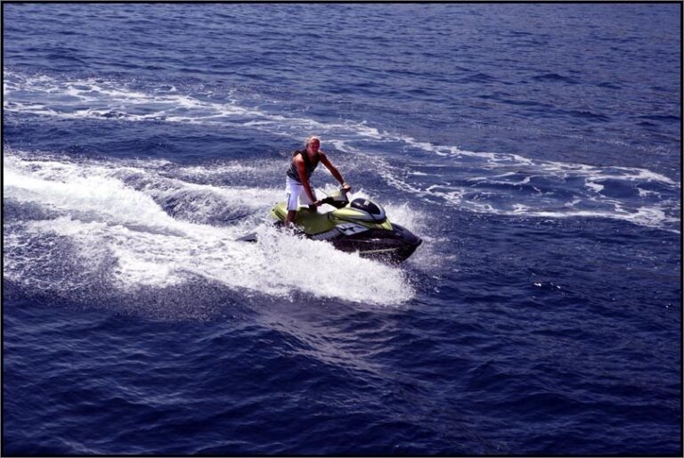 Water Skiing On Board Yacht PARSIFAL III
