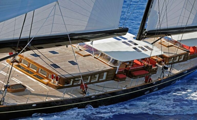 Decks On Board Yacht MARIE