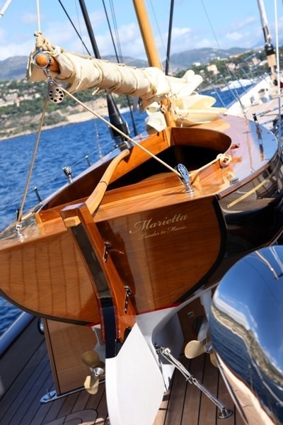 Ship's Tender Aboard Yacht MARIE