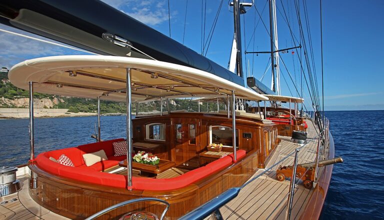 Cockpit Aboard Yacht MARIE