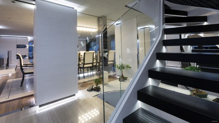 stairwell from the main deck area