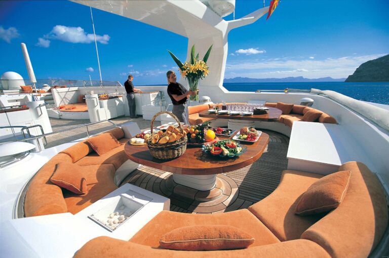 Sun Deck Sitting On Yacht BAD GIRL