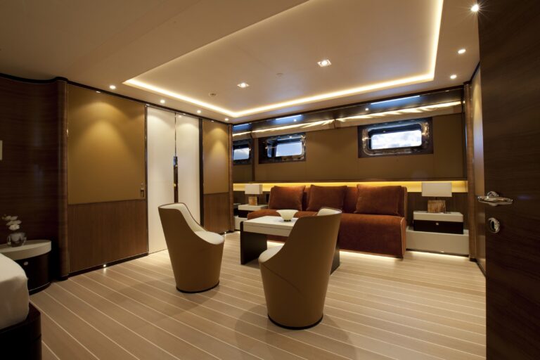 Main Master Sitting Zone On Board Yacht FIDELIS