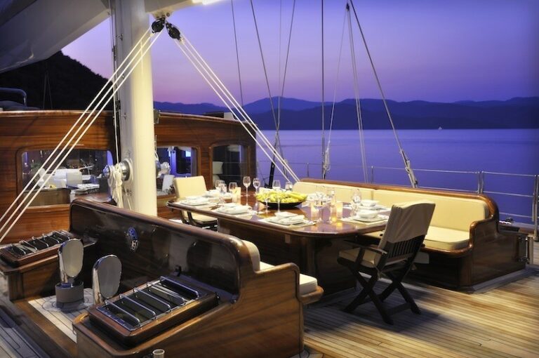 Fore Deck: Yacht REGINA's External Eating/dining Pictured