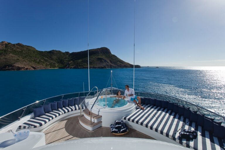 Jacuzzi Pool: Yacht DIAMOND A's Sun Deck Photograph