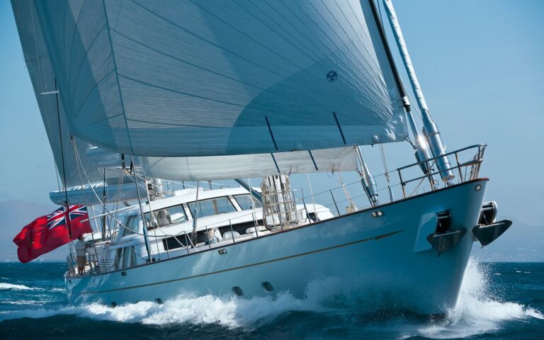 Ship's Bow Aboard Yacht ETHEREAL