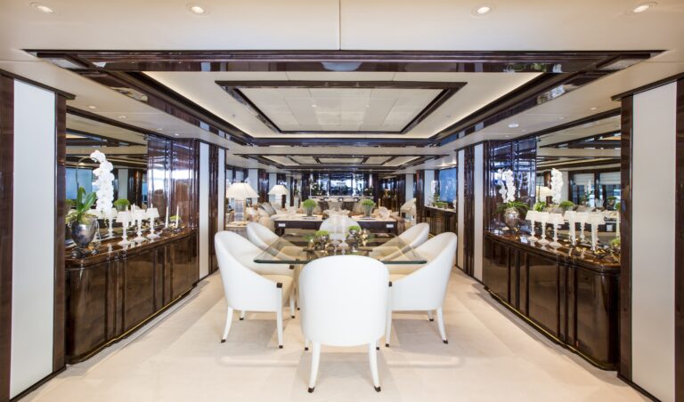 main saloon view from aft