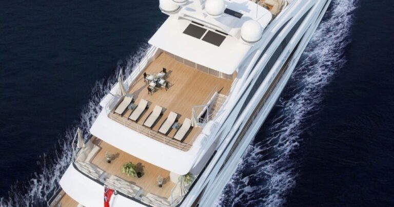 close up of the sunbathing area on deck