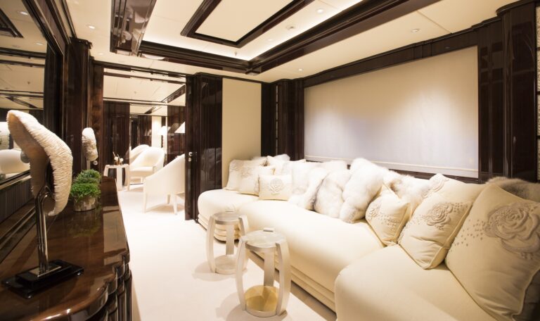 cinema in the owner suite