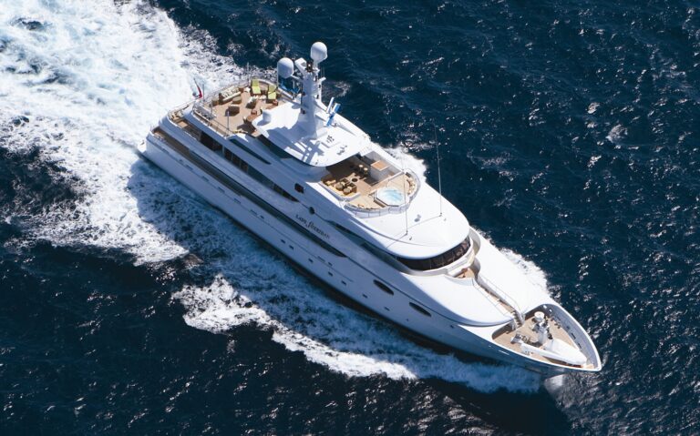 From Above Aspect On Board Yacht LADY SHERIDAN