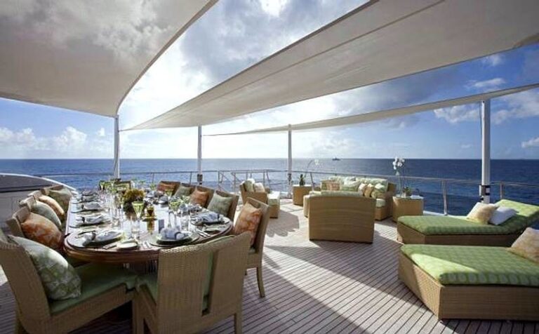 Sun Deck Aft On Board Yacht LADY SHERIDAN