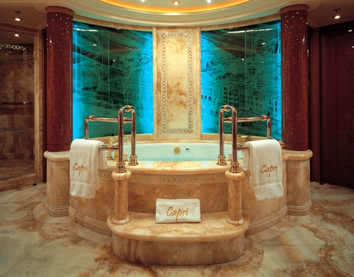 Main Master Bathroom On Yacht CAPRI