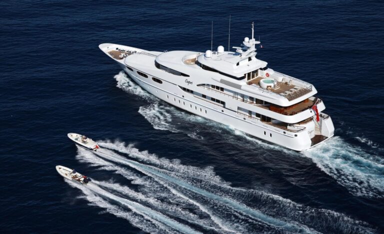 From Above Aspect Including Toys On Board Yacht CAPRI