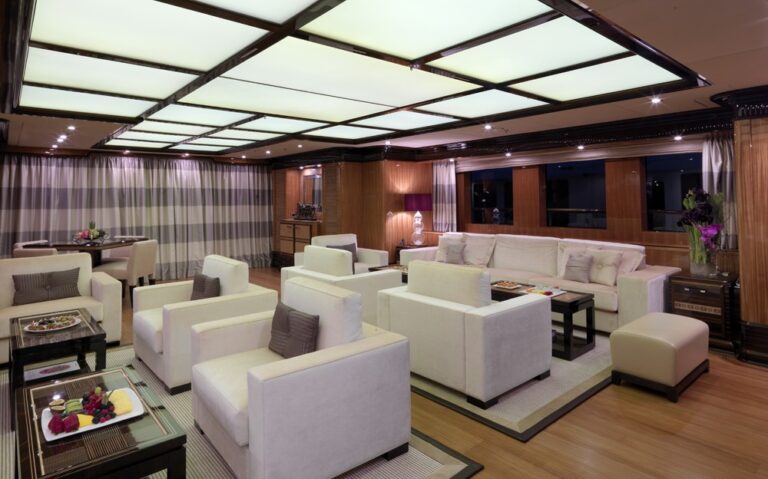 main saloon at night