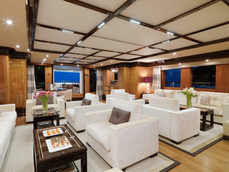 main saloon with large sofas and plenty of seating