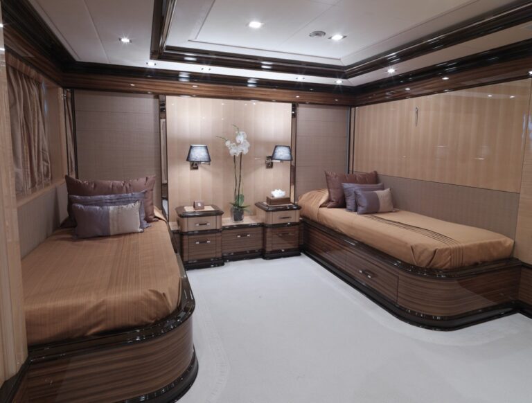 Twin Bed Cabin On Board Yacht MEAMINA